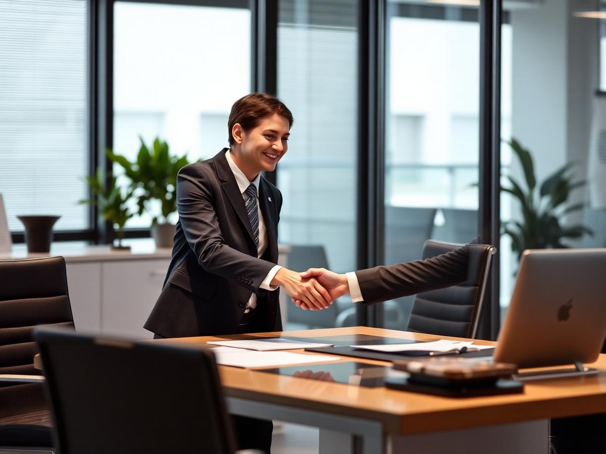 Recruvion consultants meeting with a hiring manager